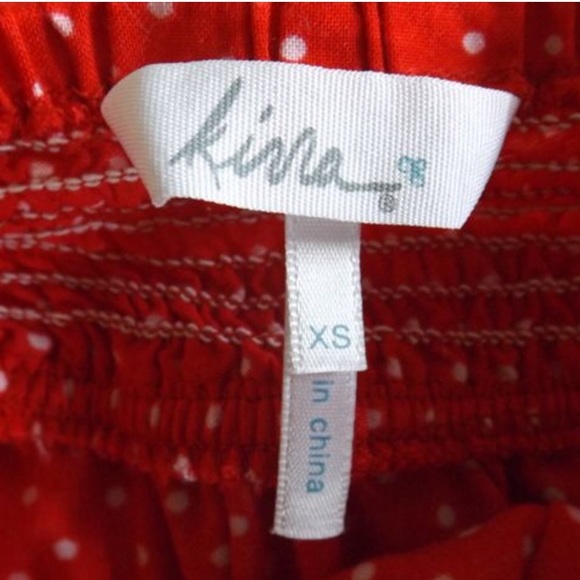 Red Polka Dotted (Padded Bra) Halter Top - Picture 3 of 3